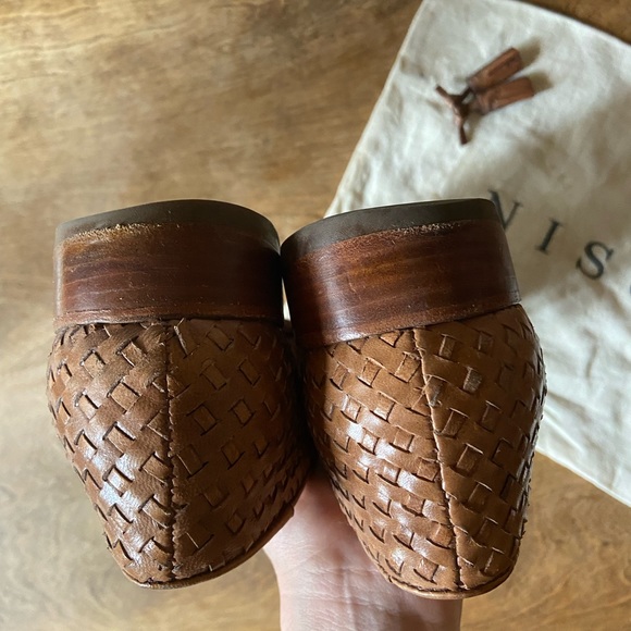 Nisolo Frida Smoking Loafer Woven Brown size 8 - Picture 9 of 11
